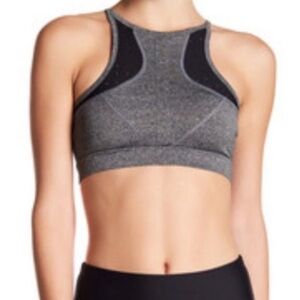 C&C California Gray Racerback Sports Bra